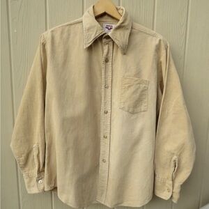 70s Vardon Corduroy Button-Up Shirt L